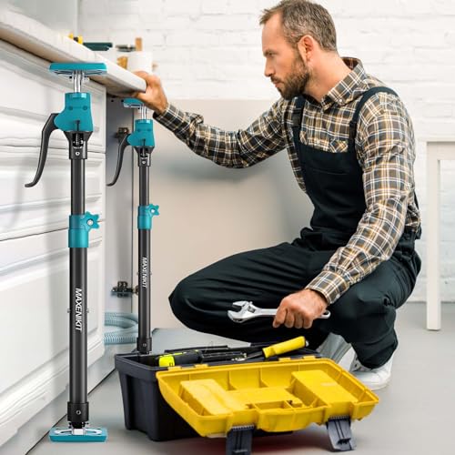 Third Hand Support Pole Heavy Duty, Cabinet Jacks for Installing Cabinets with 265 LBS Capacity and Expand from 23-3/5 to 45-3/10 in, 1-PC - size: 23.6" - 45.3" 1Pc