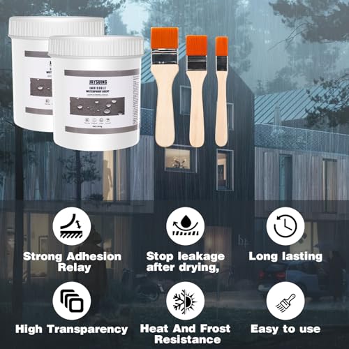 21 OZ Waterproof Sealant, Invisible & Transparent Waterproof Agent - size: 2Pack