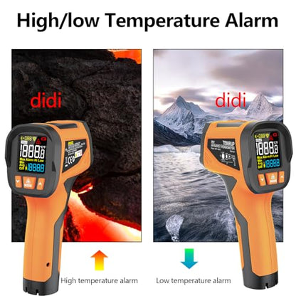 Infrared Thermometer High Temperature Gun, 1922℉ Pyrometer with Color LCD