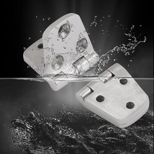 316 Stainless Steel Hinges Marine Grade 3" x 1.5" Heavy Duty Boat Hatch Hinge (76 mm X 38 mm) Casting Cabinet Door Hinge with Screws (6 Pack) - style: 6 Pack