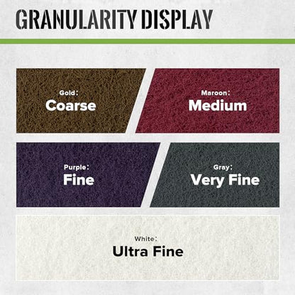 Scuff Pad 6” x 9” Scuff Pads,2 Each of Maroon&Grey&Gold&Purple&White,Scuff Pads for Paint Prep, Total 10PCS,Aluminum Oxide Abrasive Pads for Scuffing,Surface Adhesion Preparation,Cleaning - color: 150-1200grit-Gold/Maroon/Purple/Gray/White