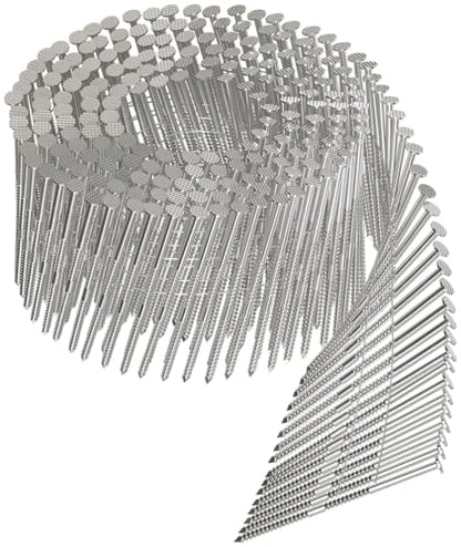 Simpson Strong-Tie S13A250SNBP 15 Wire Coil, Full Round Head, Ring-Shank Siding Nail 2-1/2 in. Type 304 (900-Qty)