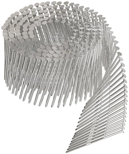 Simpson Strong-Tie S13A250SNBP 15 Wire Coil, Full Round Head, Ring-Shank Siding Nail 2-1/2 in. Type 304 (900-Qty)