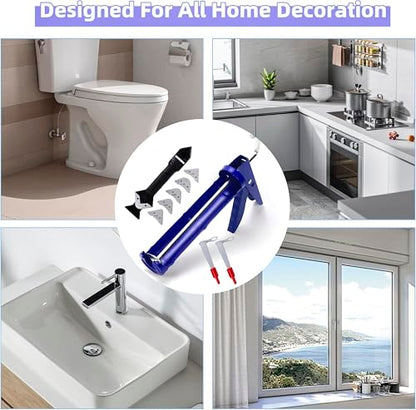 Caulking Gun，Smooths No-drip Silicone and Caulking Tools
