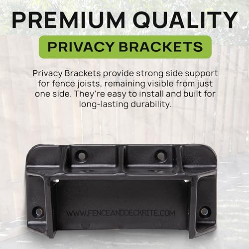 Privacy Fence Brackets for Standard 2x4 Wood Railings (1.5"x3.5") (48 Pack) - style: Privacy Brackets (48)