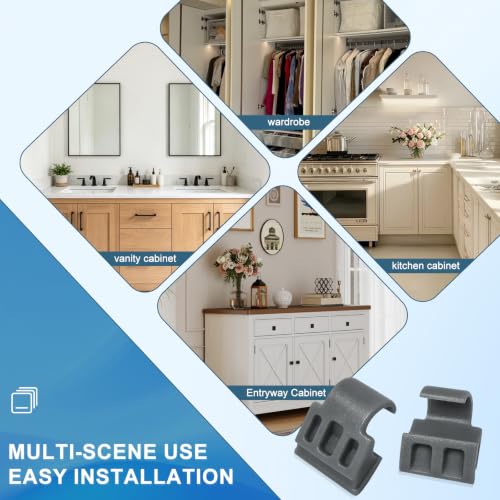 50 Pack 86 Degree Angle Cabinet Restrictor Clips, for NEH89 Hinges