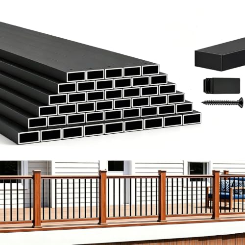 HZIU 60 Pack 38" Deck Balusters，Stainless Steel Deck Railing Kit - size: 38 Inch