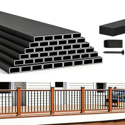 HZIU 60 Pack 38" Deck Balusters，Stainless Steel Deck Railing Kit - size: 38 Inch