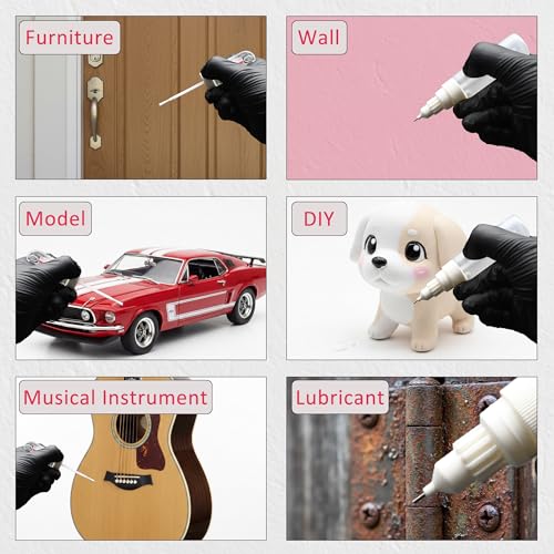 20ml Touch Up Paint Pen&Oil Pen with brush,tip&shaker ball,Refillable 3-Pack,Mess-Free Repair for Walls,Furniture&Lubricating Gears/Chains,Precise Application,Paint Repair Tool for Home Improvement