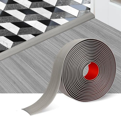 FONUNO Vinyl Floor Transition Strip Self Adhesive Threshold Strip 1.57" W - color: Gray, size: 4cm, 3.3Ft