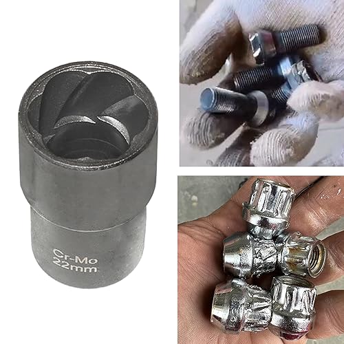 DPTOOL Lug Nut Extractor Set, Bolt Nut Extractor, Wheel Lock Removal Kit - size: 22PC