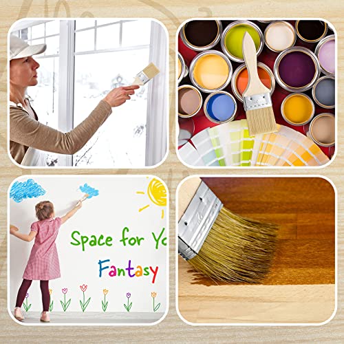 Nuogo 120 Pcs 2 Inch Chip Brushes Bulk for Paint Stain Varnish