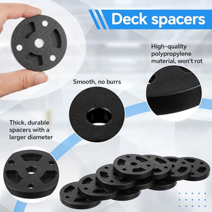 40 Pcs,2" X 1/4" Deck Board Ledger Spacers Bulk Building Drainage Tool - size: 2" X 1/4"