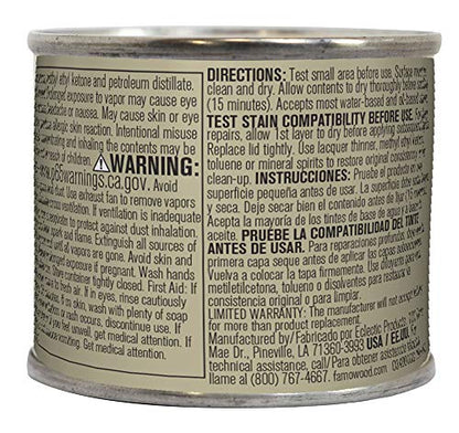 FamoWood 36141152 Original Wood Filler - 1/4 Pint, White Glaze