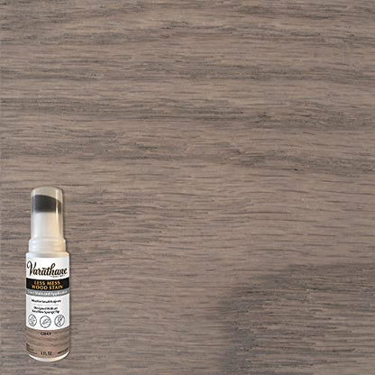 Varathane Less Mess Gray Wood Stain & Applicator - color: Gray, size: 4 Ounce (Pack of 1)