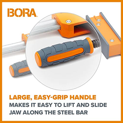 BORA 24" Parallel Clamp Set, 2 Pack of Woodworking Clamps with Rock-Solid, Even Pressure, 571124T - size: 24"