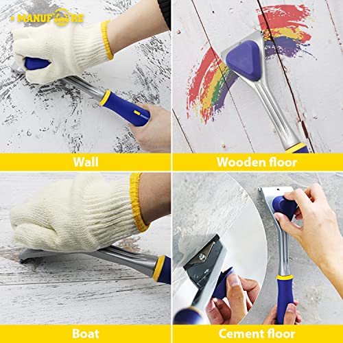 MANUFORE Carbide Paint Scraper with 2.5" Double-edged Tungsten Steel Blade - size: 2.5in carbide scraper