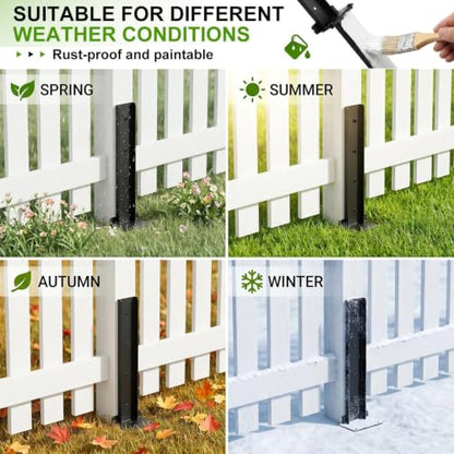 Fence Post Repair Kit Heavy Duty Quick-Fix Robust Straightener