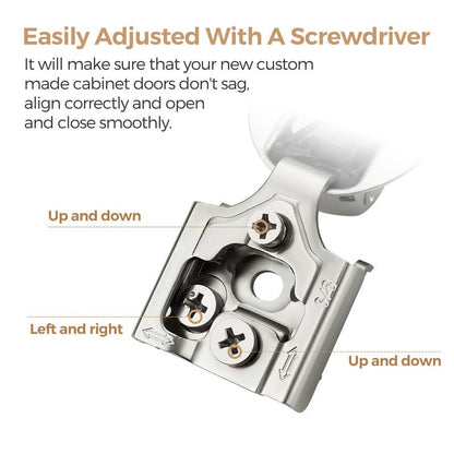 Soft Close Hinges for Kitchen Cabinet Hinges, 3/8 Inch Overlay, 2 Pack - size: 3/8 inch Overlay