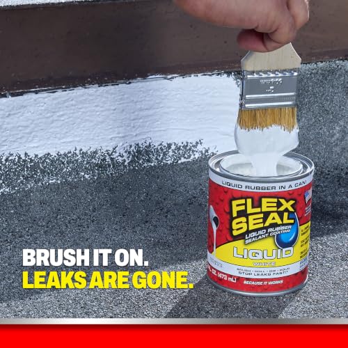 Flex Seal Liquid Rubber Sealant Coating, Waterproof, White, 16 oz - color: White, size: 16 oz