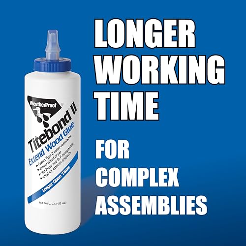 Titebond 4134 Extend Wood Glue Bottle, 16 oz. - size: 16 fluid ounces, style: Titebond II