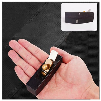 Mini Wood Planer Hand Tool, Pocket Plane, Tiny Ebony Plane Woodcraft Tool - color: D Round Bottom Plane