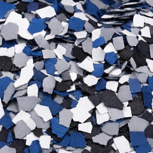 Colored Epoxies 40 LB Decorative Vinyl Flakes for Epoxy Garage Floors - color: Orbit Flake