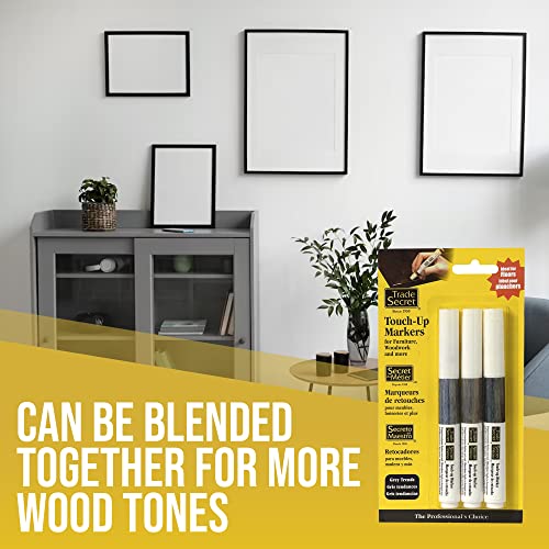 Trio Furniture Touch-Up Markers, Wood Scratch Repair Paint Pen, Grey Trends - color: Grey