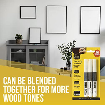 Trio Furniture Touch-Up Markers, Wood Scratch Repair Paint Pen, Grey Trends - color: Grey