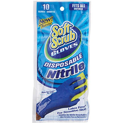Big Time Products 11110-26 Soft Scrub Disposable Gloves Bag (10 Pack)