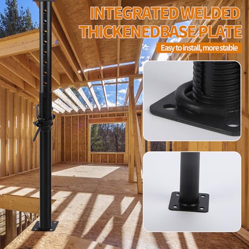 House Floor Jack，Jack Post Pole，Heaty Duty Telescoping Jacks，39" - 70" Height Range，Max Load Capacity 18000 LBS，Basement Floor Jack，Lift Support Steel Telescoping Jack Post for Temporary Support