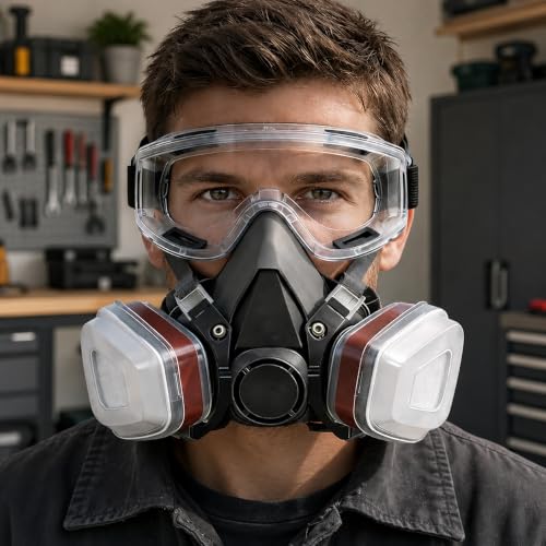 ProX Reusable Face Mask with 20 Filters for DIY Painting & Home Projects