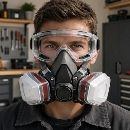 ProX Reusable Face Mask with 20 Filters for DIY Painting & Home Projects