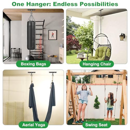 SELEWARE Heavy Duty Punching Bag Hanger, Steel I Beam Clamp for Heavy Bag - color: F: Ceiling Mount Punching Bag Hanger