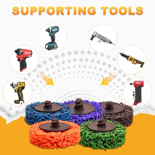 HOMO FABER 46 PCS 2 Inch Strip Discs, 2 Inch Sanding Discs Kit Quick Change - style: 46pcs - 2'' Strip Discs