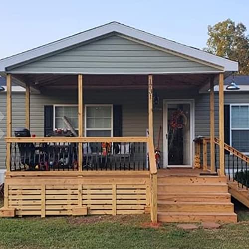 Deck Balusters 51 Pack Metal Deck Spindles, 32.25"x1" Staircase Baluster with Screws, Metal Deck Railing for Wood and Composite Deck, Stylish Baluster for Outdoor Stair Deck Porch