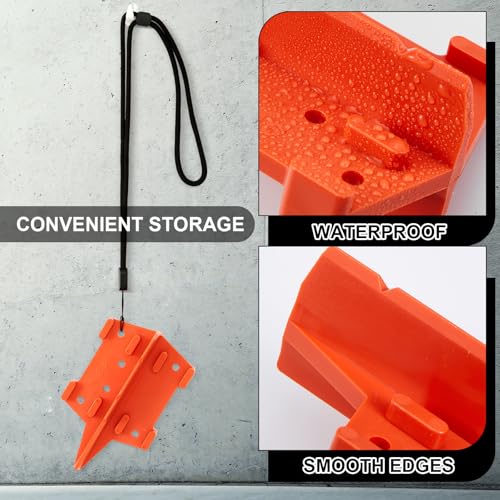 CroBlissful 8 Pcs Deck Spacers 1/8 and 3/16 Inch Board Spacing Edges Tool