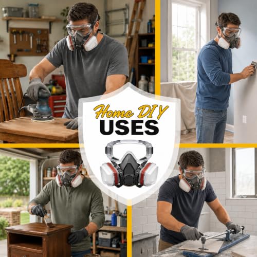 ProX Reusable Face Mask with 20 Filters for DIY Painting & Home Projects