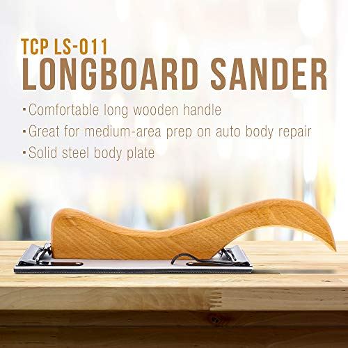 TCP Global Wooden Handle Longboard Sander 10.75" Long - size: 10-3/4" Long