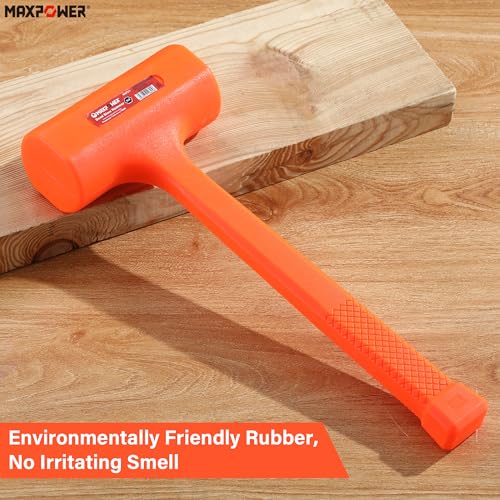MAXPOWER 5 LB Dead Blow Hammer, Checkered Grip, Spark and Rebound Resistant - size: 5lb