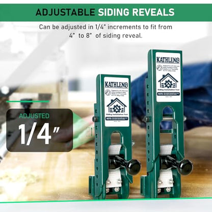 Siding Installation Kit, Adjustable Gauges for 3/8" Wood & LP Siding, Durable Polycarbonate, 2-Pack - size: 3/8-Inch Thickness, style: Polycarbonate Body