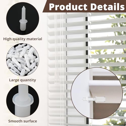 Maitys 40 Pcs Plantation Shutter Repair Pins Spring Loaded White,Long - size: Long