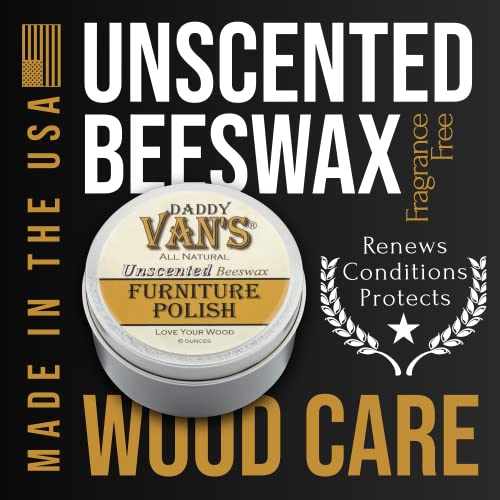 Daddy Van's All Natural Unscented Beeswax Furniture Polish