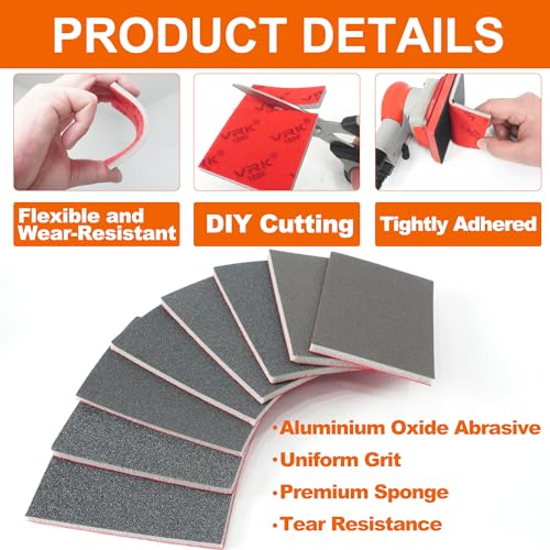 28 Pcs 180 Grit Sanding Sponge Soft Foam Hand Sanding Blocks - style: 180 Grit 28PCS