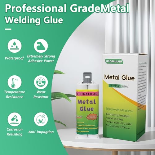 Metal Repair Glue,Heavy Duty Repair for Metal, Plastic, Wood, Steel. 3 pcs