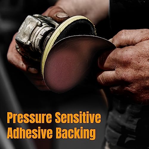 POWERTEC 10 PCS 80 Grit 8 Inch PSA Sanding Discs, Self Stick Adhesive Sandpaper, 8" for Drywall, Woodworking, Paint, Epoxy with Random Orbital Sanders, DA Sanders, 4x36 Belt Disc Sander (110550) - style: 80 Grit