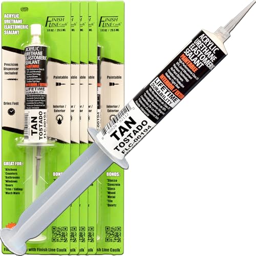 30mL Pre-Filled Precision Caulk Applicator Tan 5-Pack - color: Tan