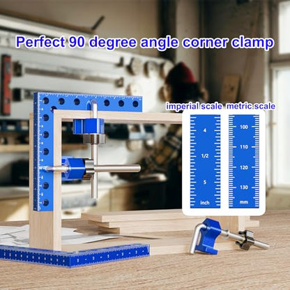 4 Pcs Corner Clamps for Woodworking, 5.5” 90 Degree Right Angle Clamps. - size: 4 PCS