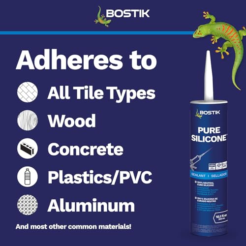 BOSTIK Pure Silicone Kahlua Cream 10.1oz Silicone Caulk & - 1 Cartridge - color: Kahlua Cream