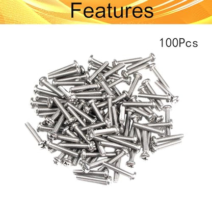 100PCS #6-32 x 3/4" Machine Screws, Phillips Pan Head, 304 Stainless Steel - size: 6#-32 x 3/4"